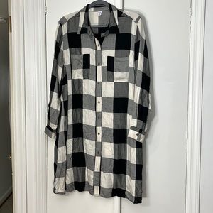 Old navy plaid shirt dress